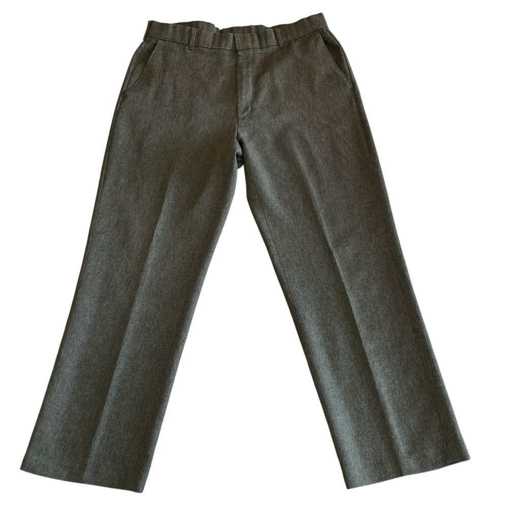 Vintage Levi's Action Slacks Men 36x29 (Fits 33x27.5) Charcoal Gray Tapered USA